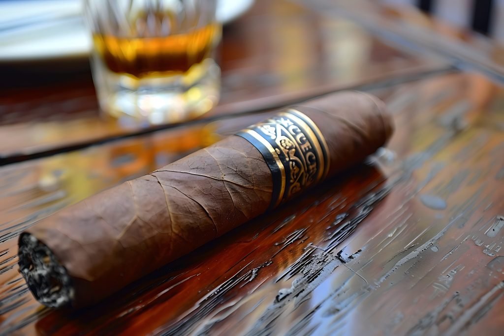 vecteezy_a-cigar-sitting-on-a-wooden-table-with-a-glass-of-wine_56189775